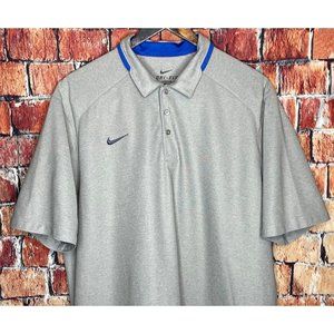 Nike Dri-Fit Gray Men’s XL Short Sleeve Stretch Golf Polo Shirt